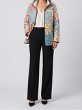 Liora | Women's Quilted Jacket, Charming Floral Print Winter Jacket - Floral