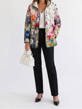 Kaia | Women's Quilted Jacket, Vintage Floral Print Winter Jacket - Floral