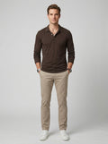 Edward | Men's Long Sleeve Polo Shirt, Knit Winter Polo - Front [Lystr 6a74a103abc9e1fc8a8ad576:front]