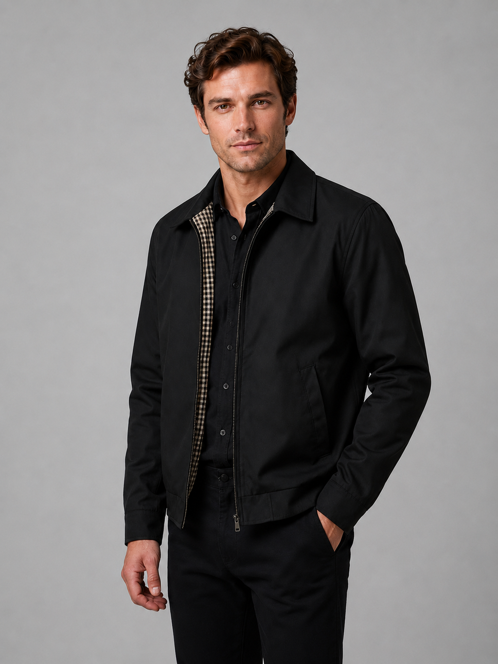 Wyatt | Men's Lightweight Zip Jacket, Smart Casual Jacket