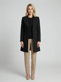 Coralie | Women's Fitted Long Coat, Tailored Winter Coat - Front [Lystr 6a877eea9a6f0463cfb6d802:front]