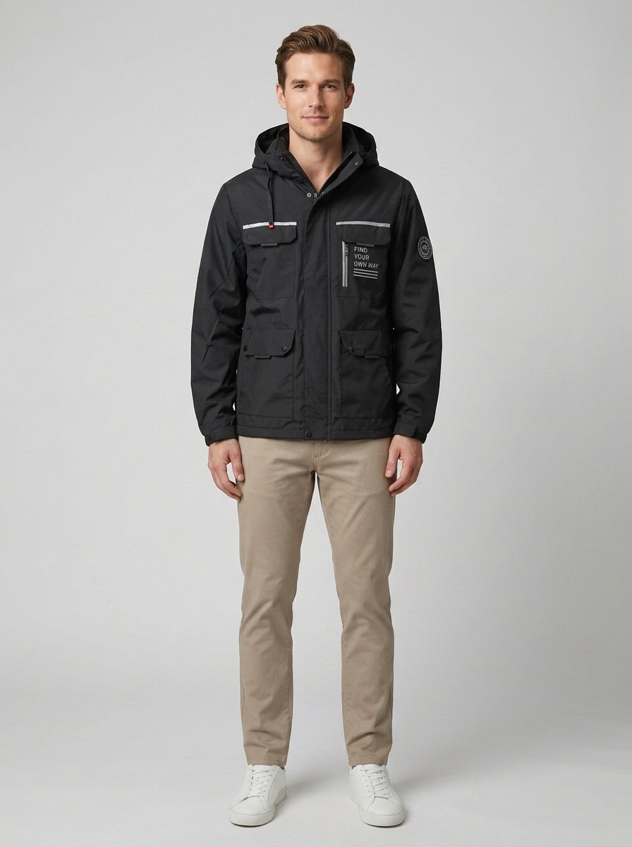 Legend | Men's Waterproof Jacket, Outdoor Winter Rain Jacket - Front [Lystr 6a74a0eaabc9e1fc8a8ad56d:front]