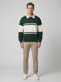 Sawyer | Men's Polo Sweatshirt, Cotton Winter Knit - Front [Lystr 6a74a0fdabc9e1fc8a8ad573:front]