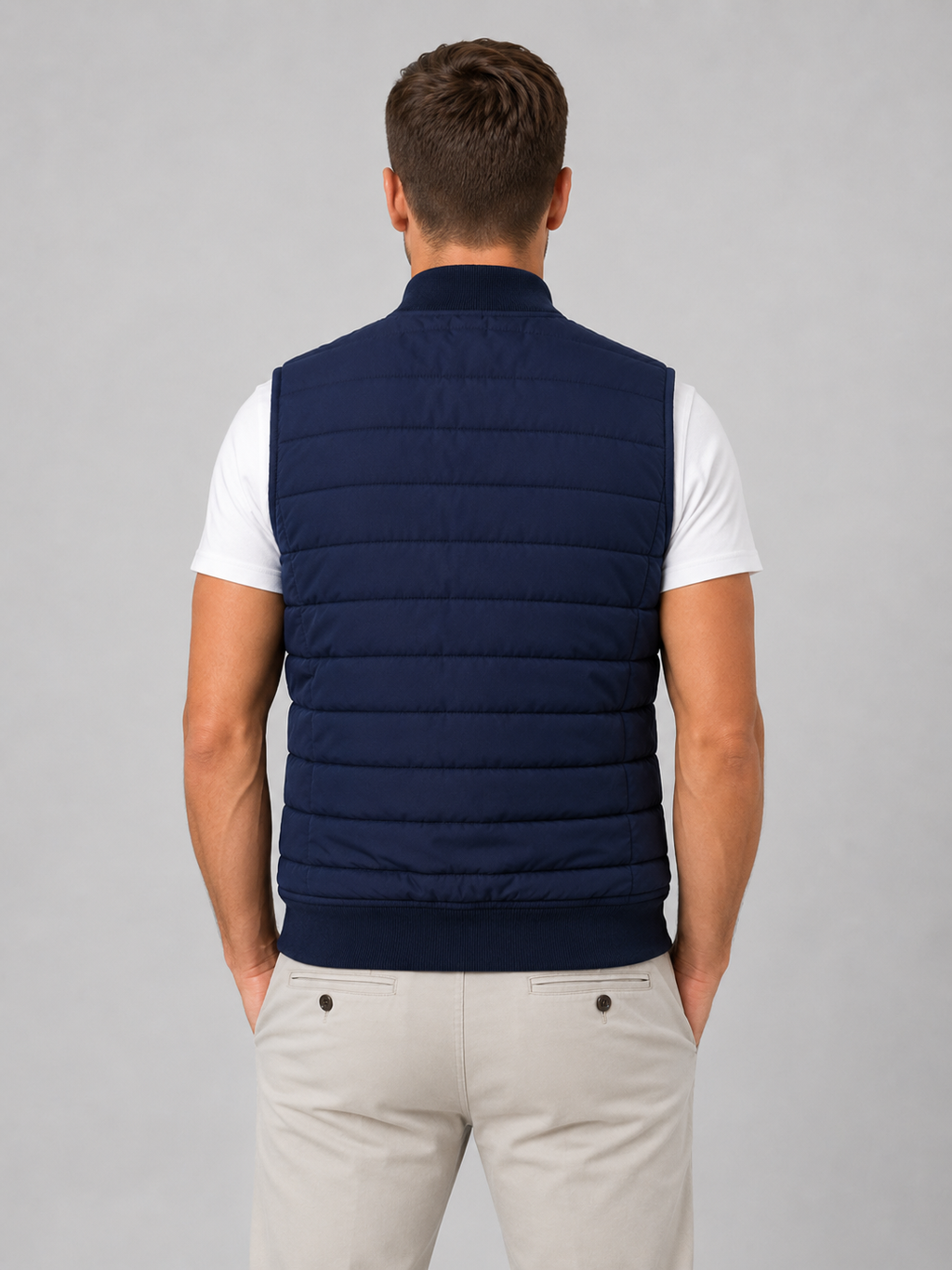 Theo | Men's Quilted Bodywarmer Gilet, Lightweight Winter Vest