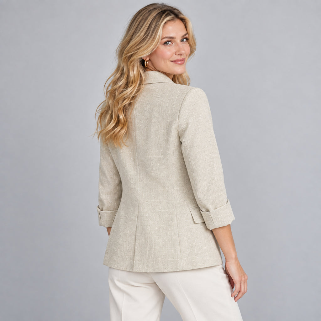 Anouk | Women's Lightweight Blazer Three Quarter Sleeve Smart Casual