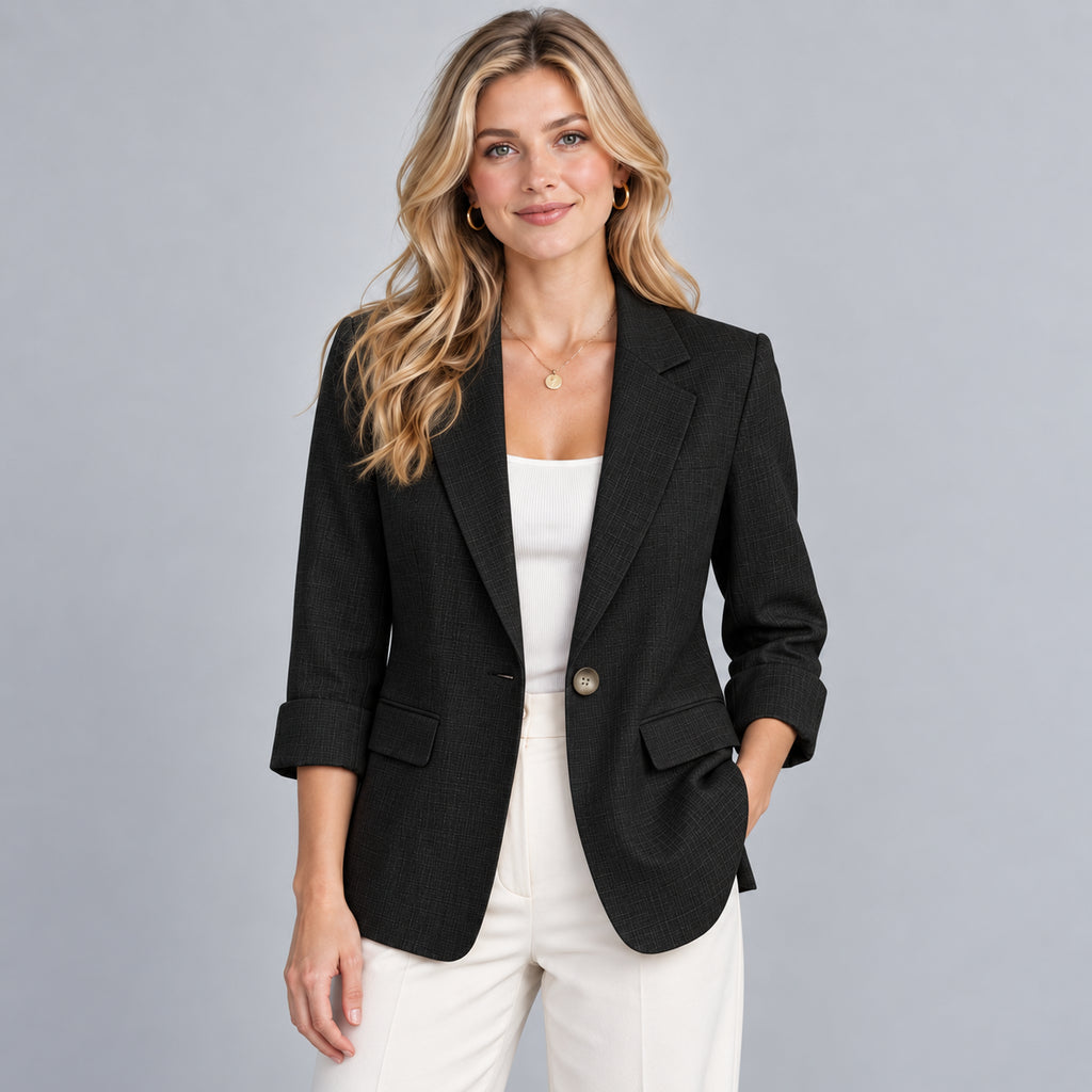 Anouk | Women's Lightweight Blazer Three Quarter Sleeve Smart Casual
