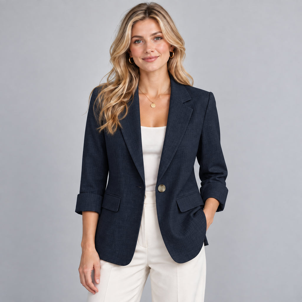 Anouk | Women's Lightweight Blazer Three Quarter Sleeve Smart Casual
