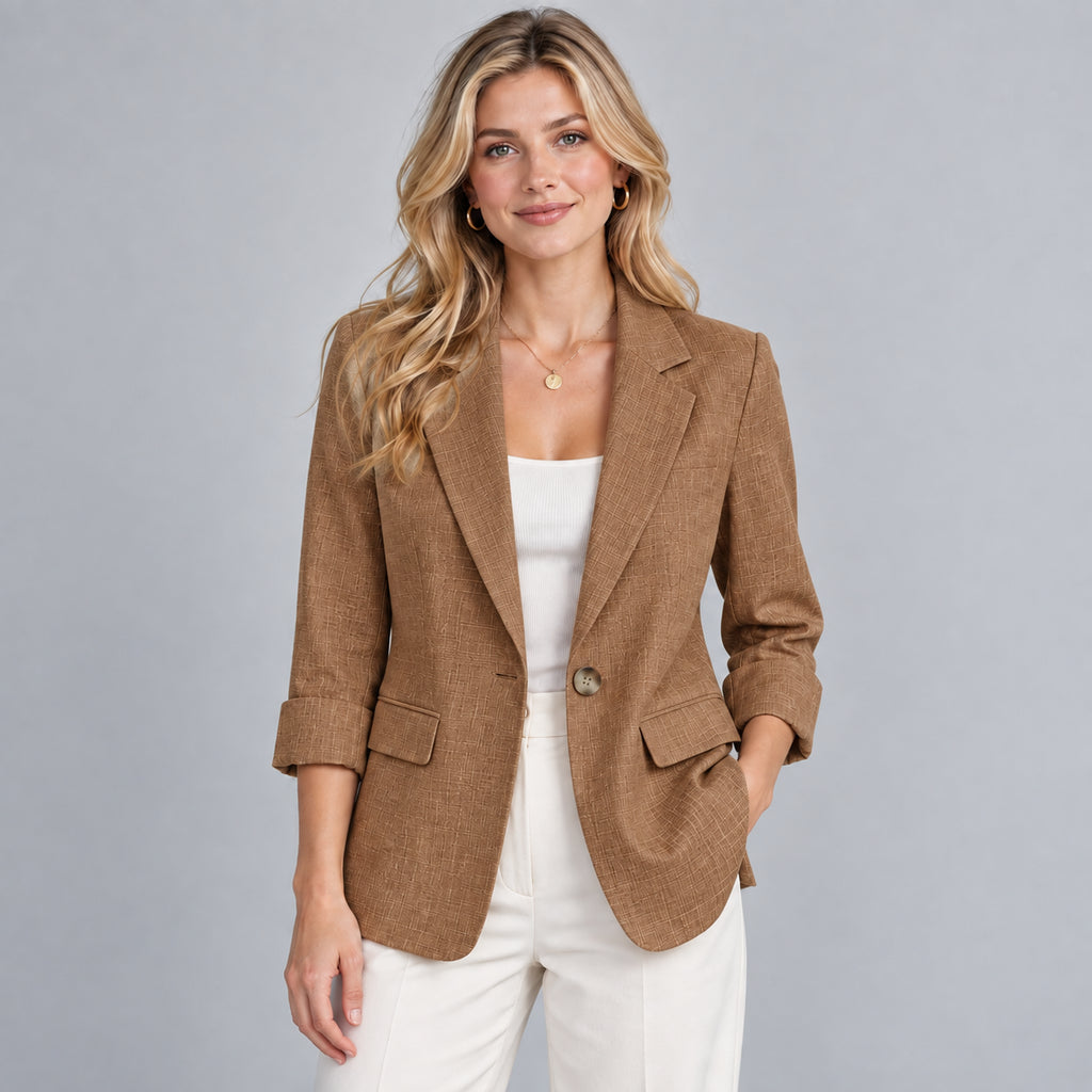 Anouk | Women's Lightweight Blazer Three Quarter Sleeve Smart Casual