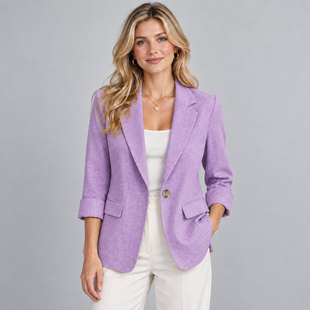 Anouk | Women's Lightweight Blazer Three Quarter Sleeve Smart Casual