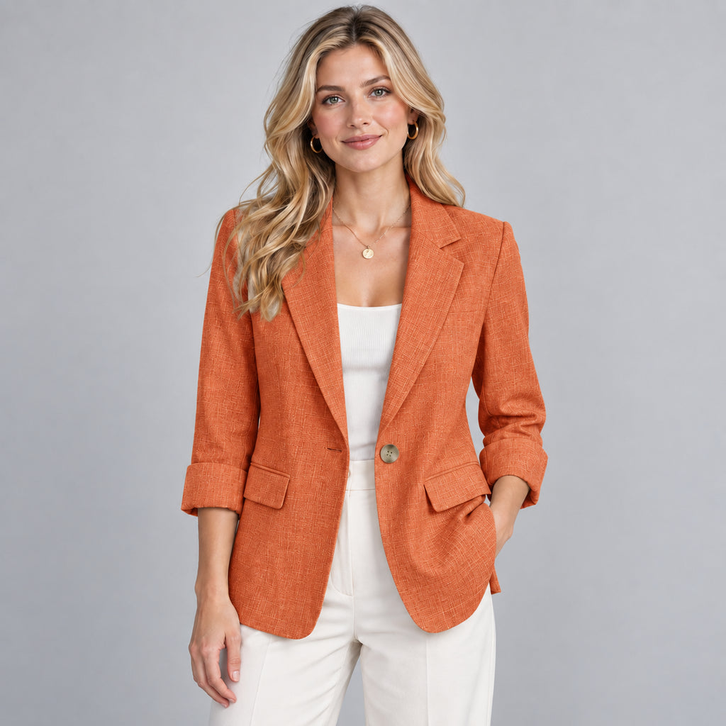 Anouk | Women's Lightweight Blazer Three Quarter Sleeve Smart Casual