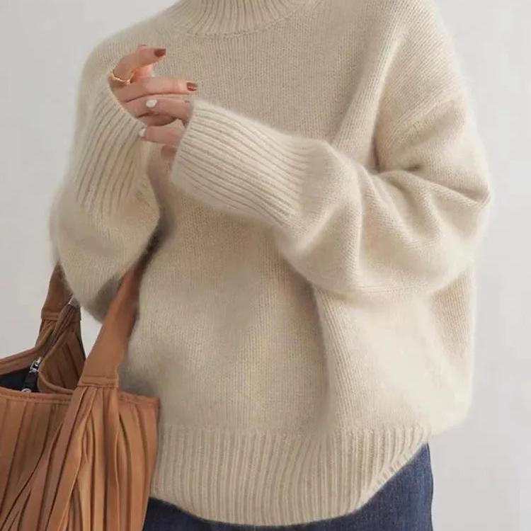 Sydney | Women's Turtleneck Sweater, Oversized Cashmere Winter Knit