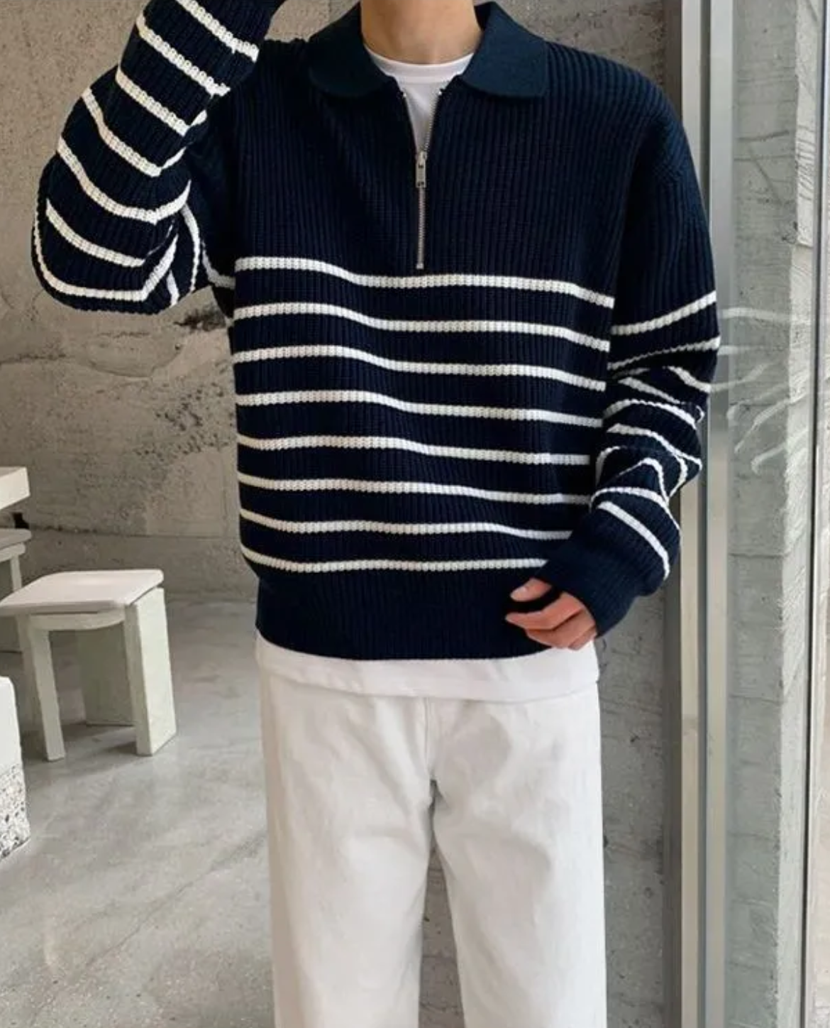 Marlowe | Men's Quarter-Zip Sweater, Winter Knit