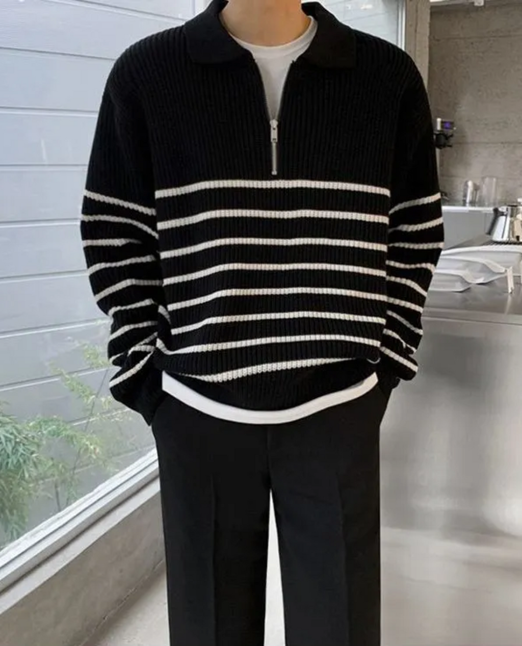 Marlowe | Men's Quarter-Zip Sweater, Winter Knit