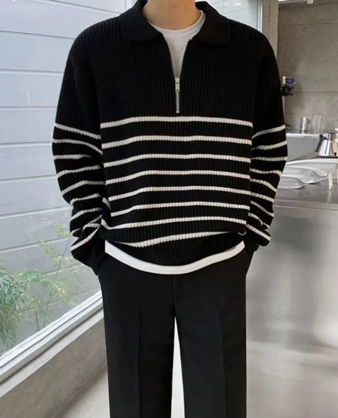 Marlowe | Men's Quarter-Zip Sweater, Winter Knit
