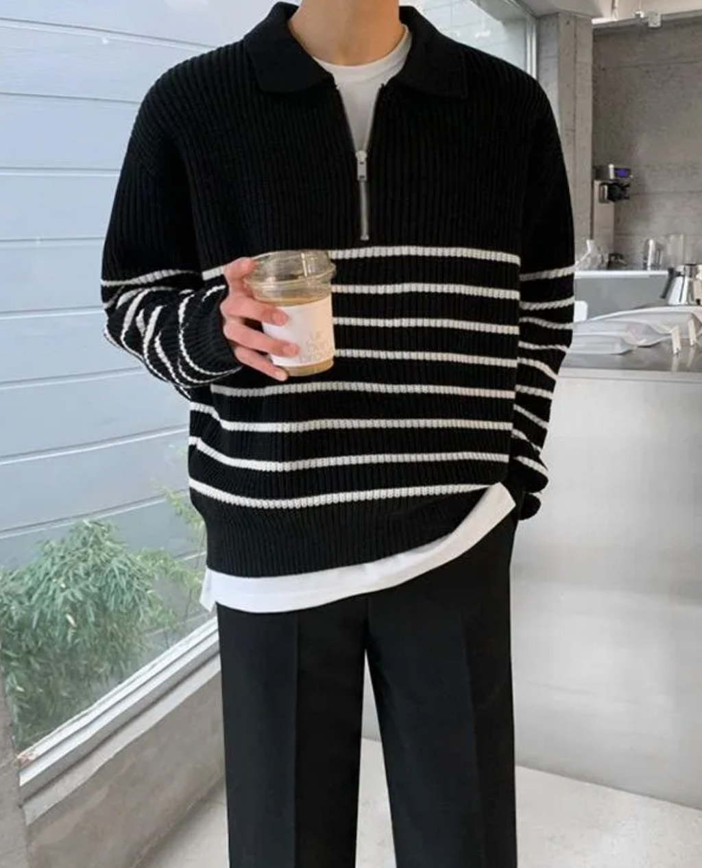 Marlowe | Men's Quarter-Zip Sweater, Winter Knit