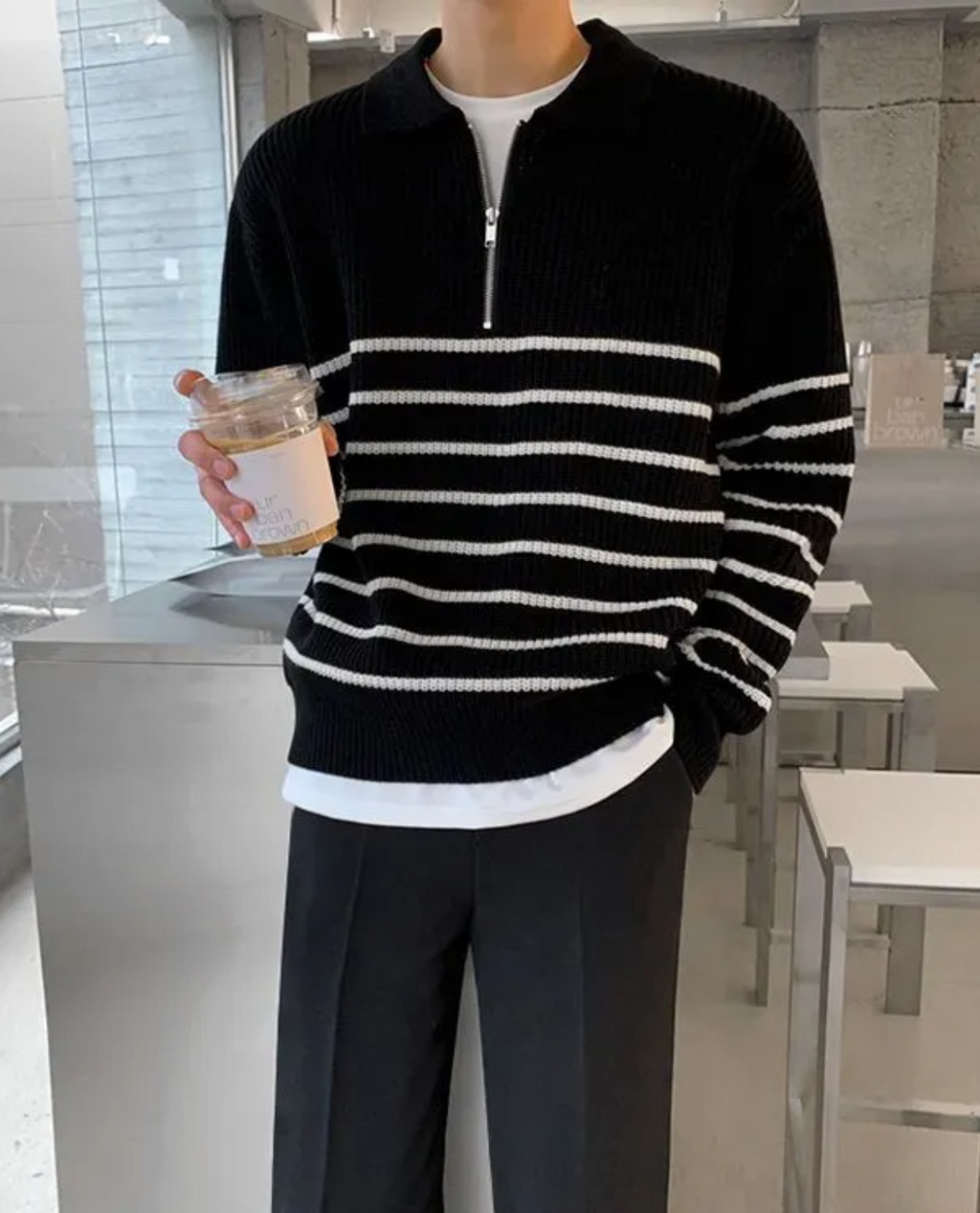 Marlowe | Men's Quarter-Zip Sweater, Winter Knit