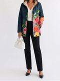 Amaya | Women's Quilted Jacket, Vintage Floral Print Winter Jacket - Floral