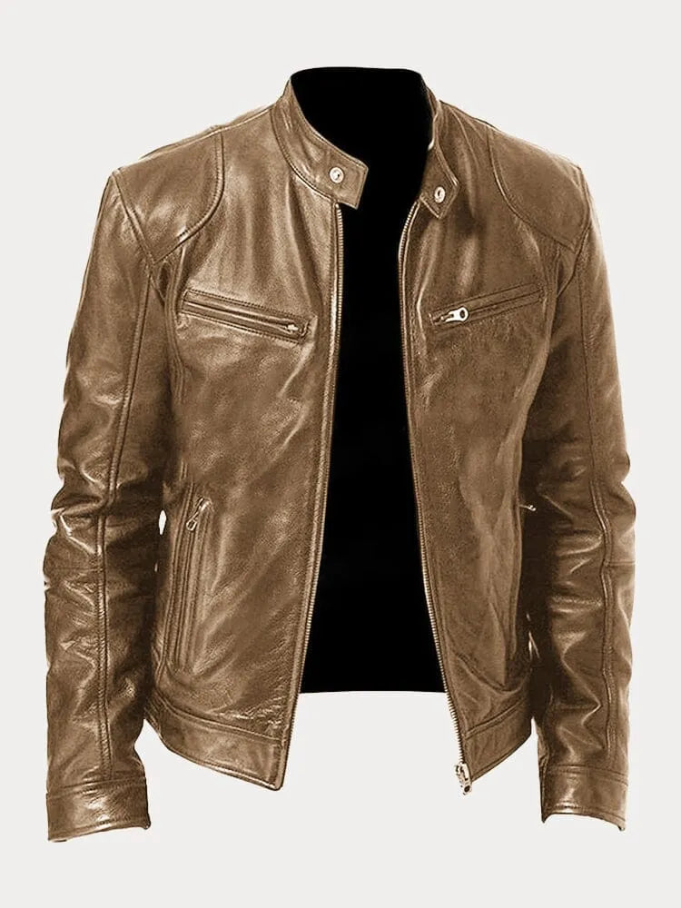 Dante | Men's Leather Jacket, Classic Winter Jacket