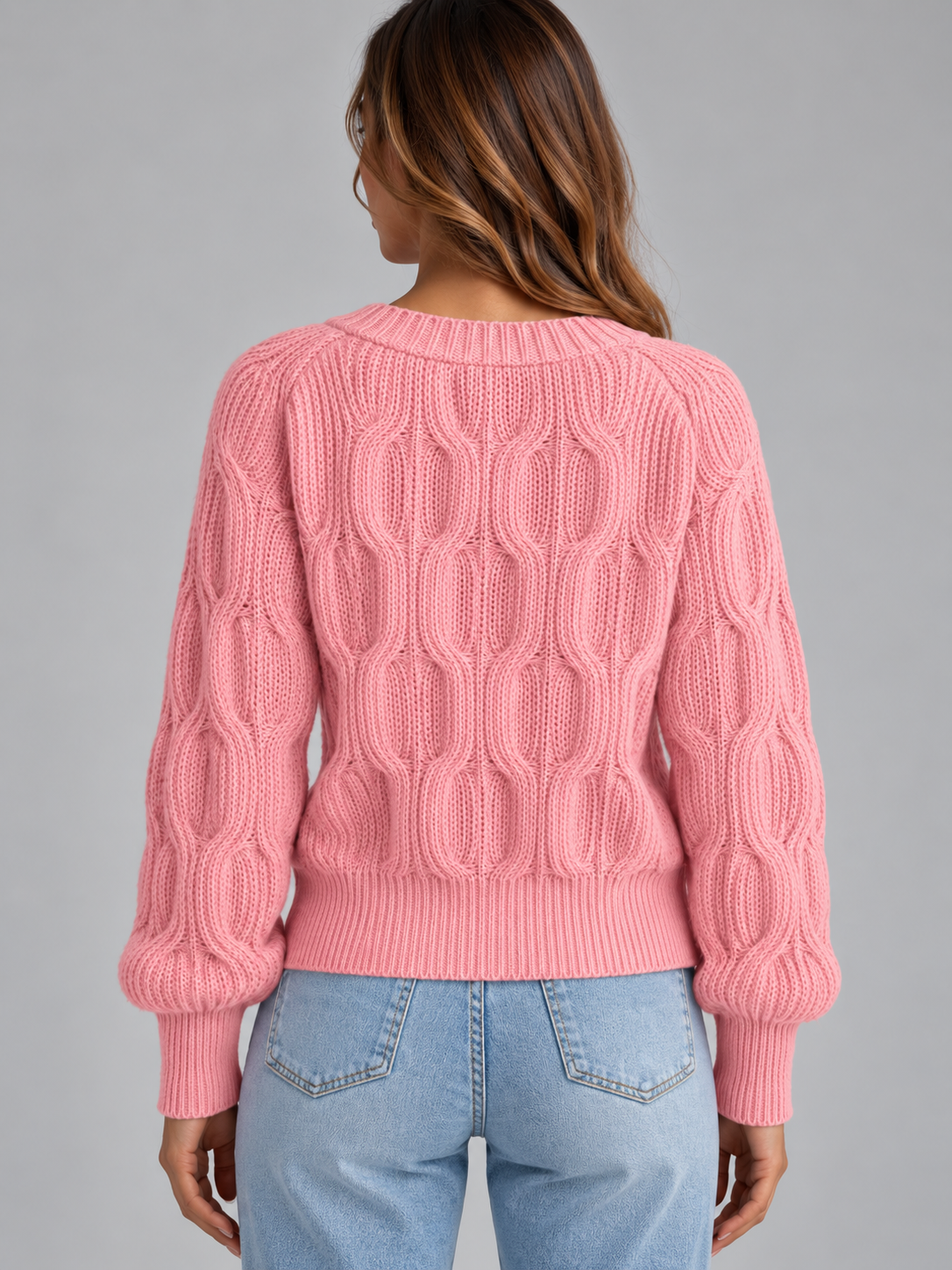 Beatrix | Women's Bow Detail V-Neck Cardigan Button Front Knitted Jumper