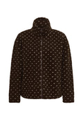 Beatrix | Women's Polka Dot Fleece Jacket High Neck Autumn Winter