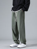 Beckett | Men's Wide-Leg Trousers, Drawstring Waist Relaxed Pants