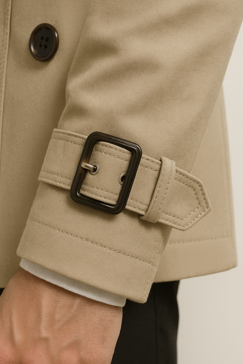 Elliott | Men's Belted Trench Coat, Classic Tailored Winter Coat