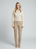 Bexley | Women's Cardigan, Cropped Long Sleeve Button-Up Knit Winter Cardigan - Front [Lystr 6aa1695a37f016869b673561:front]