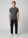 Wilbur | Men's Drawstring Cargo Pants Relaxed Fit Casual Autumn Winter - Front [Lystr 6aab9d31536c91cef599b3e7:front]