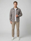 Elijah | Men's Stylish Casual Overshirt Layering Autumn Winter - Front [Lystr 6aab9d86536c91cef599b3f3:front]