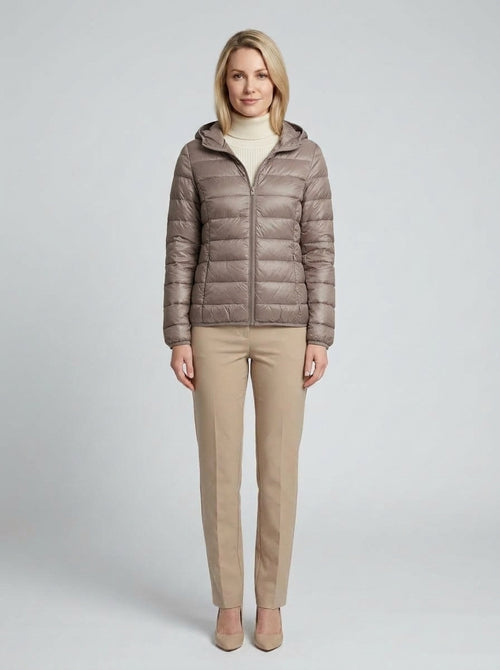 Adelaide | Women's Lightweight Down Jacket High Quality Filling Autumn Winter - Front [Lystr 6ab277a12ba7d720a7302ef0:front]