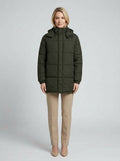 Rosalind | Women's Hooded Padded Winter Coat, Rosin Pink - Front [Lystr 6ac01aeb06f210fd6cf85c0f:front]