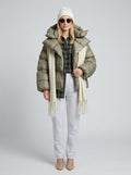 Giada | Women's Quilted Hooded Jacket, Elegant Winter Jacket - Front [Lystr 6a74663cf68a7fe40475b4b9:front]
