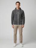 Fournier | Men's Zip Sweater, Casual Versatile Winter Knit - Front [Lystr 6a745371ec197044ccb0dfa7:front]