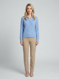 Della | Women's Cardigan, Collared Button-Front Knit Winter Cardigan - Front [Lystr 6a74a35f4dcc9f1159ecd3d9:front]