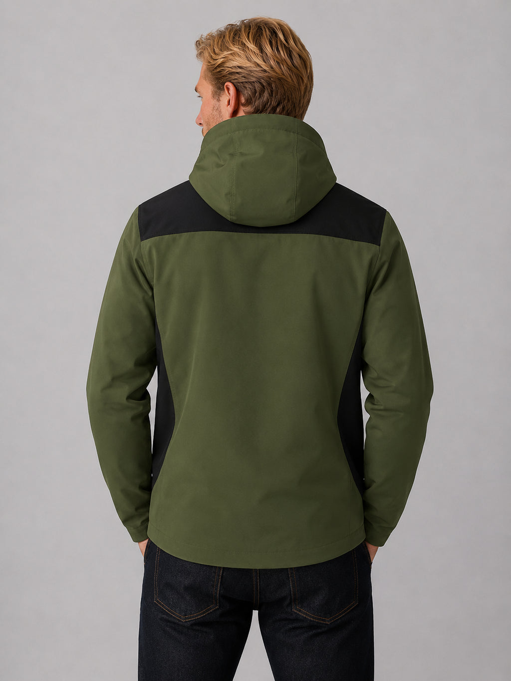 Callan | Men's Wind Water Resistant Hooded Windbreaker Zip Up Outdoor Autumn Winter