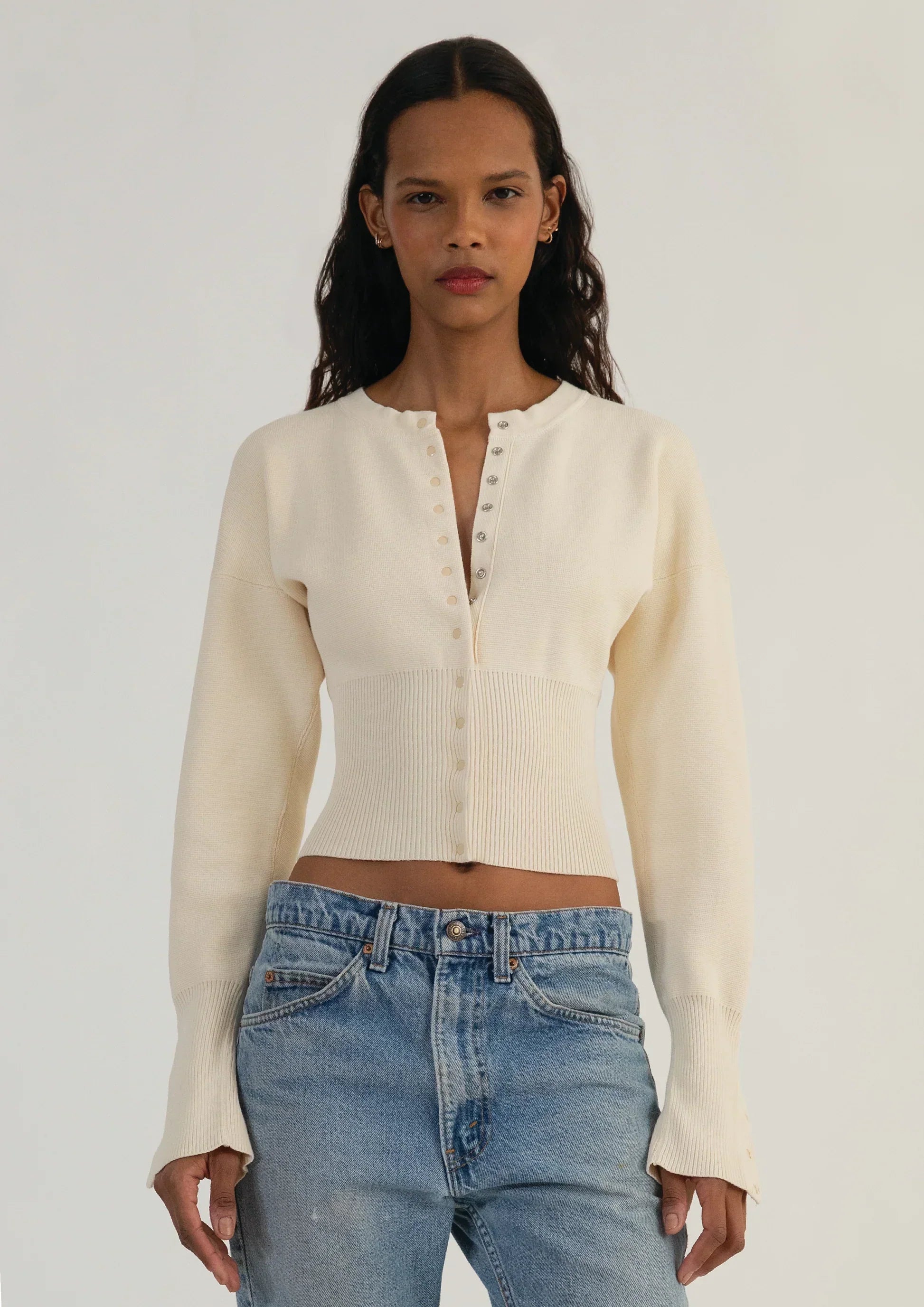 Bexley | Women's Cardigan, Cropped Long Sleeve Button-Up Knit Winter Cardigan