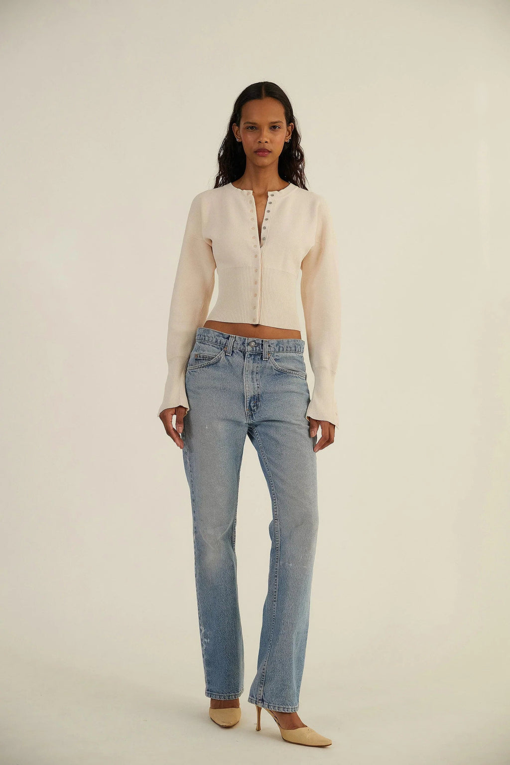 Bexley | Women's Cardigan, Cropped Long Sleeve Button-Up Knit Winter Cardigan