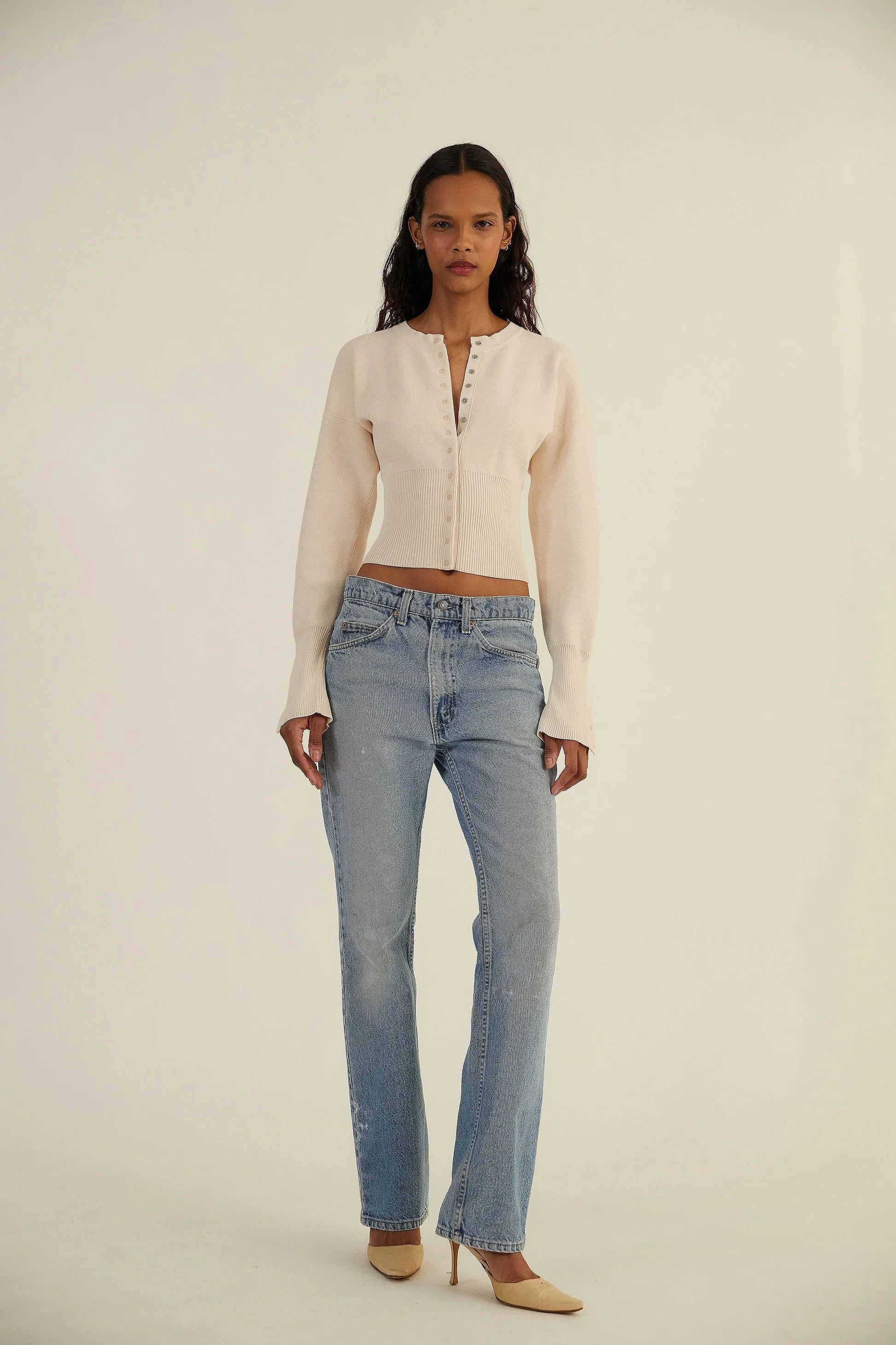 Bexley | Women's Cardigan, Cropped Long Sleeve Button-Up Knit Winter Cardigan