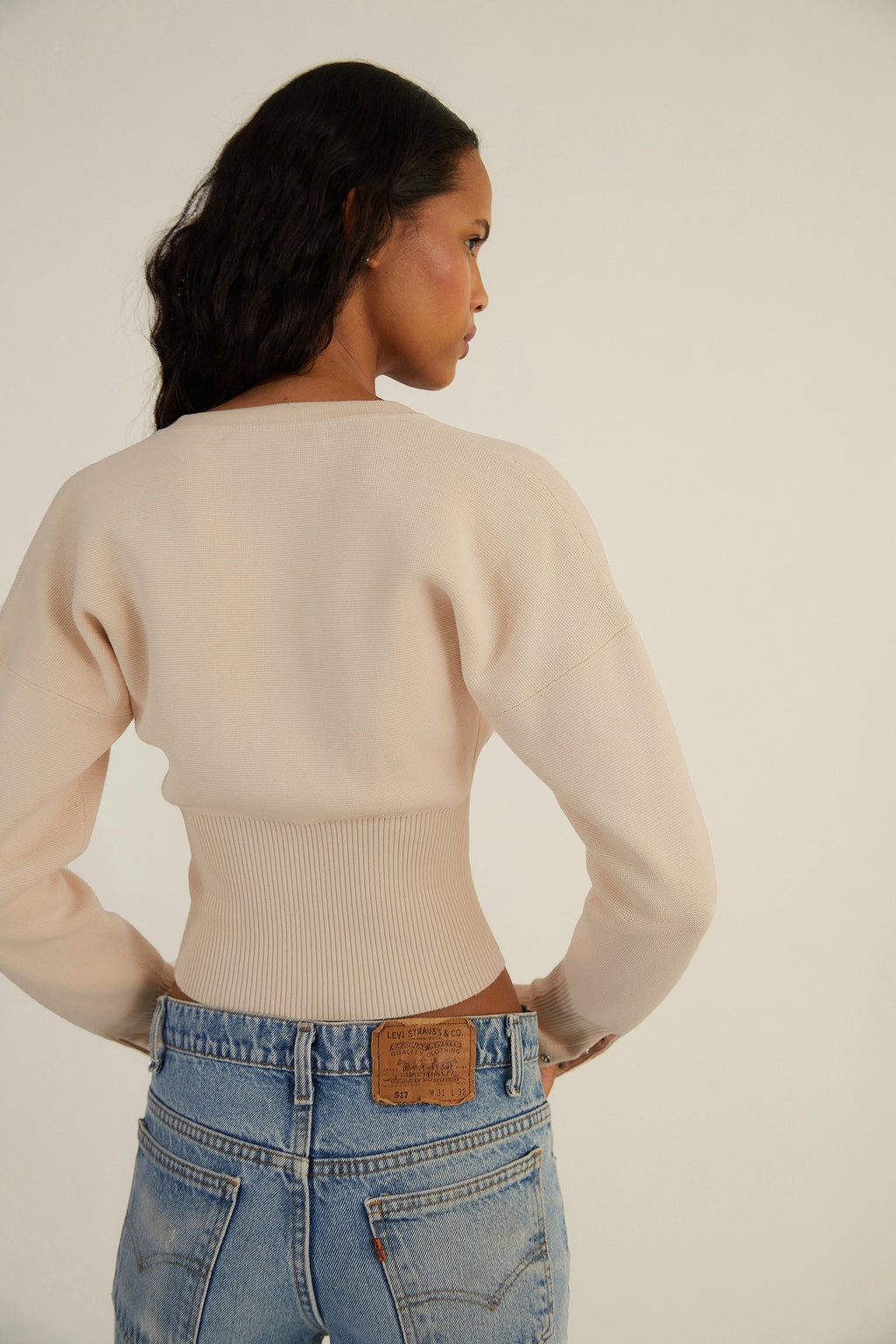 Bexley | Women's Cardigan, Cropped Long Sleeve Button-Up Knit Winter Cardigan