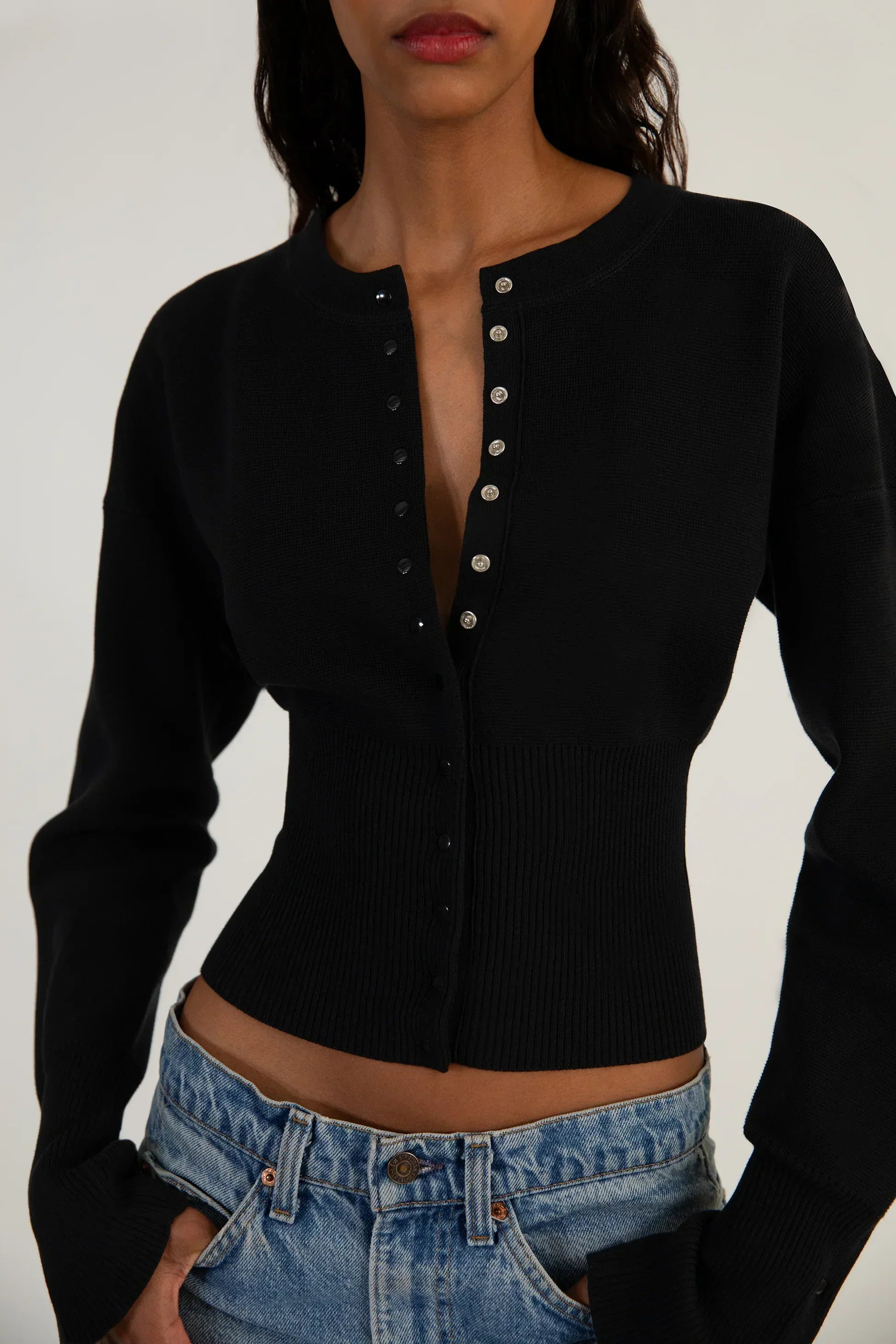 Bexley | Women's Cardigan, Cropped Long Sleeve Button-Up Knit Winter Cardigan
