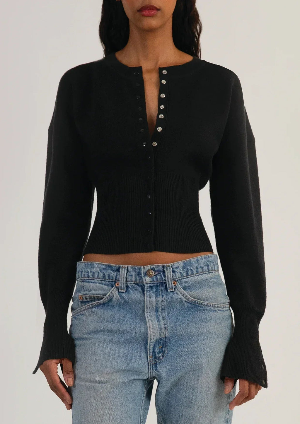 Bexley | Women's Cardigan, Cropped Long Sleeve Button-Up Knit Winter Cardigan
