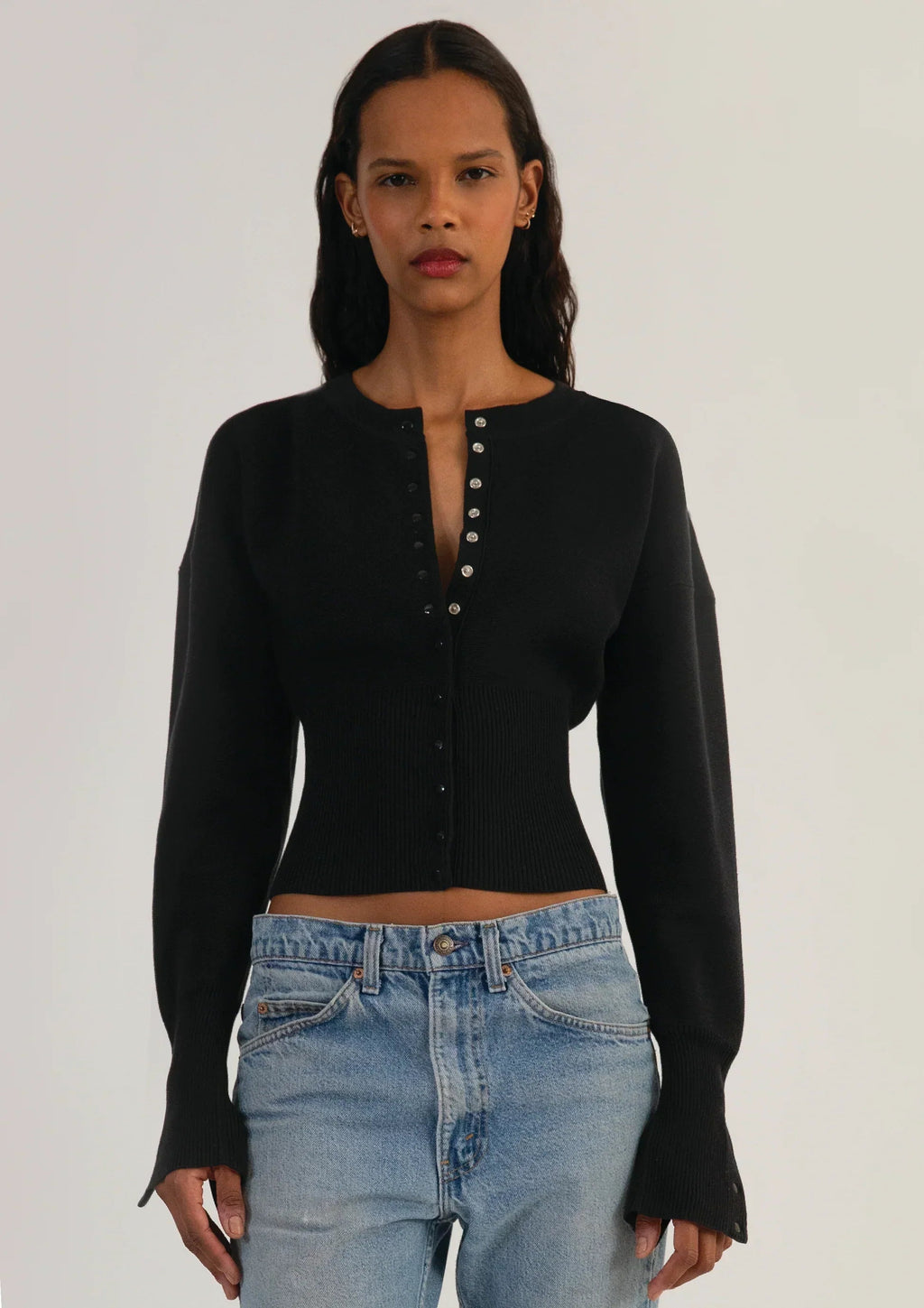 Bexley | Women's Cardigan, Cropped Long Sleeve Button-Up Knit Winter Cardigan