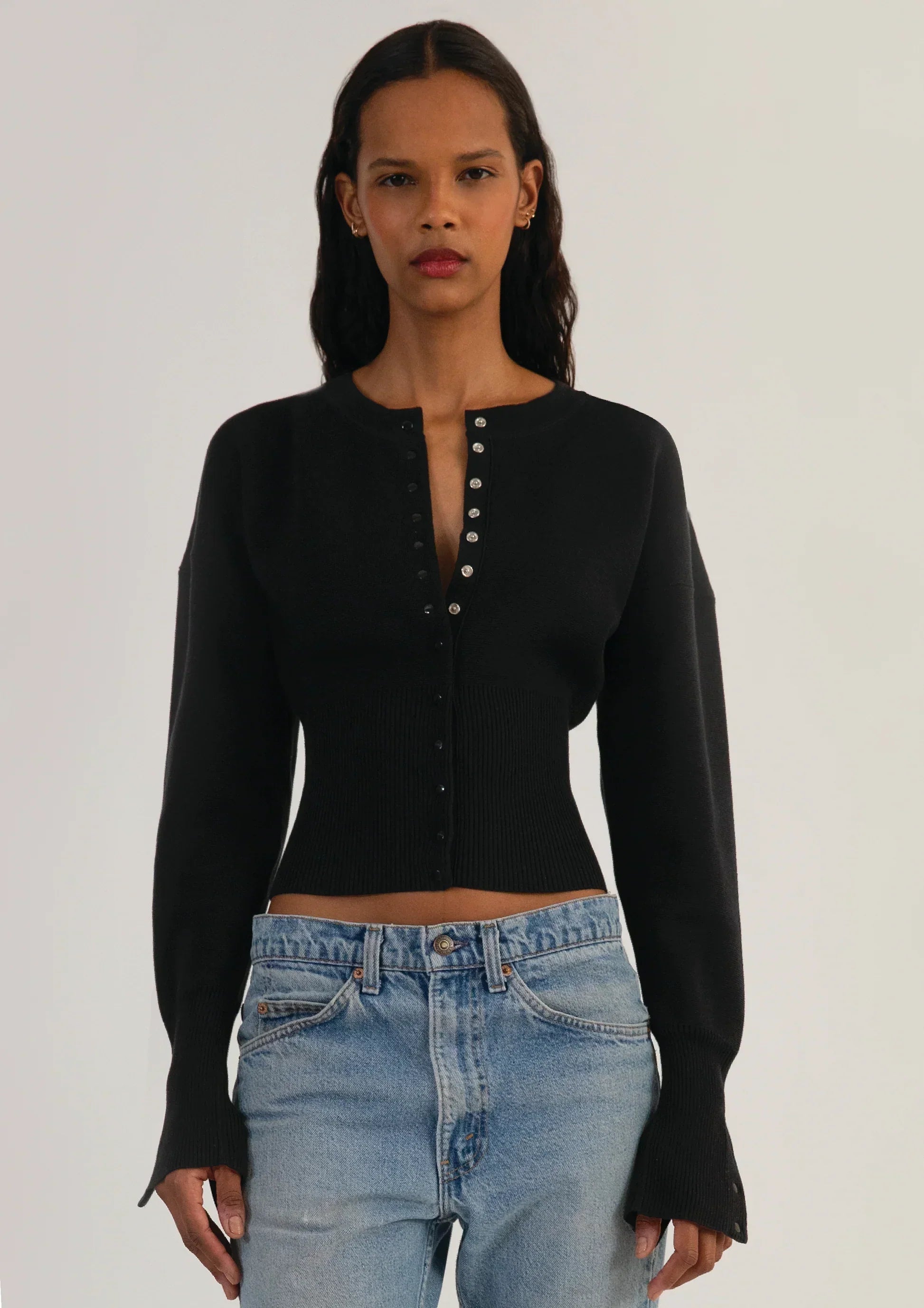 Bexley | Women's Cardigan, Cropped Long Sleeve Button-Up Knit Winter Cardigan