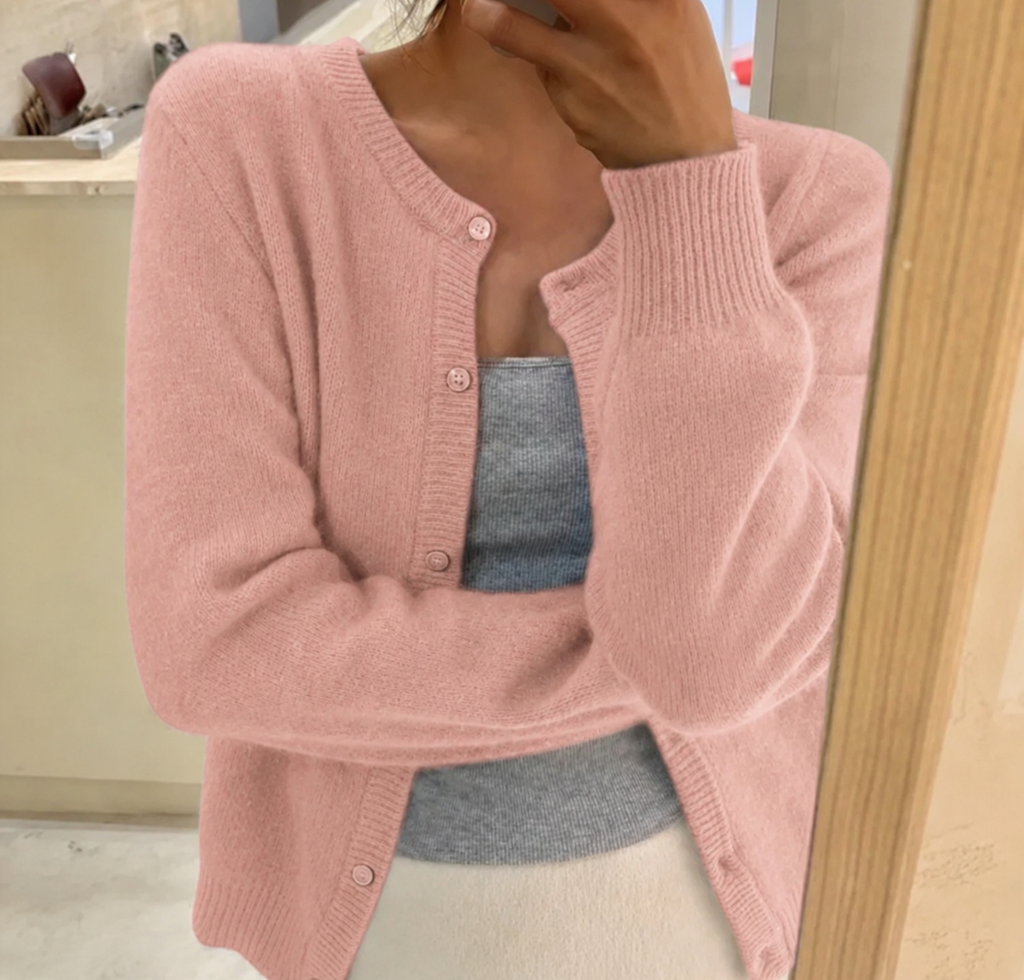 Cora | Women's Cardigan, Soft Knit Button-Front Winter Cardigan