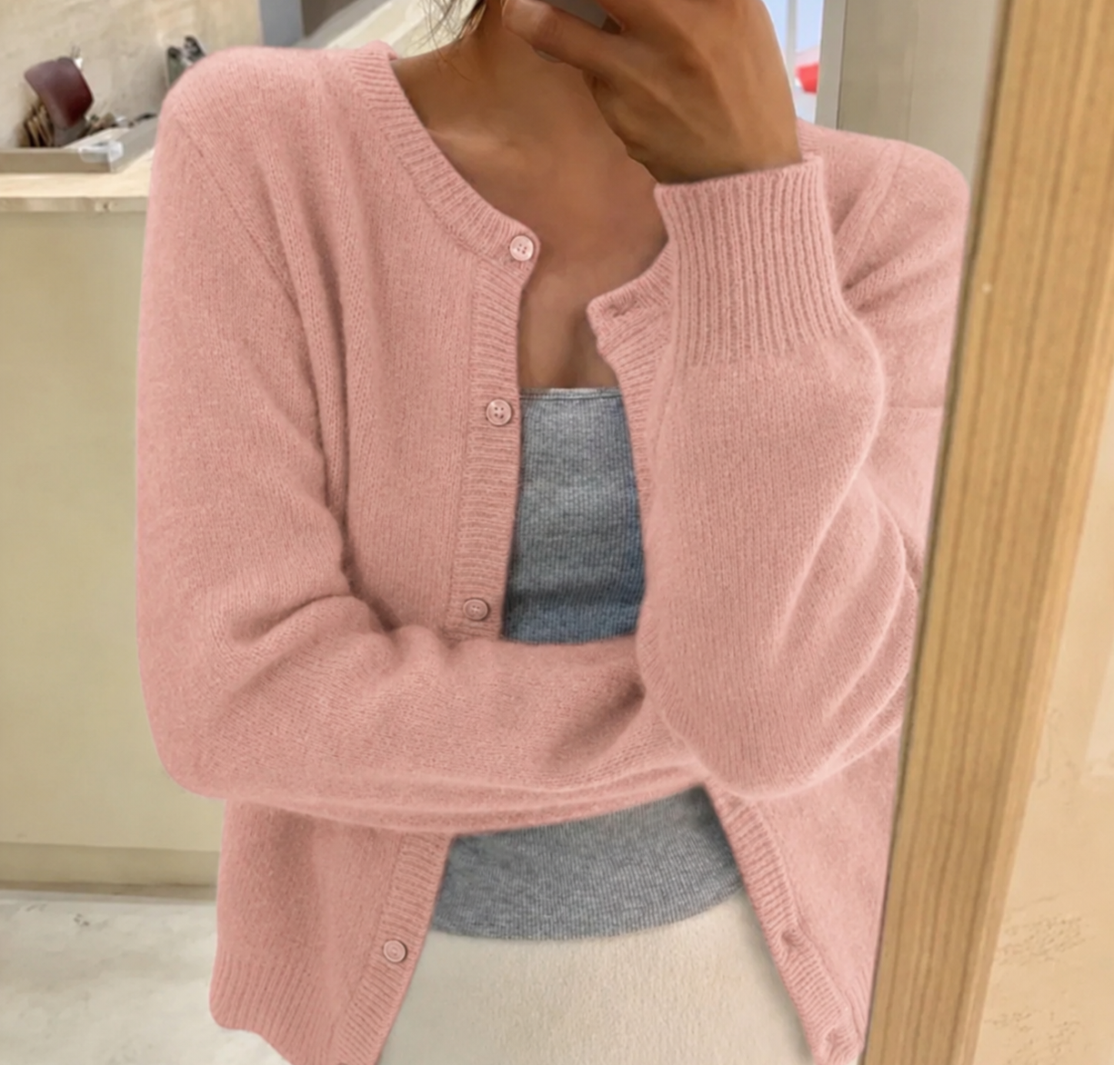 Cora | Women's Cardigan, Soft Knit Button-Front Winter Cardigan