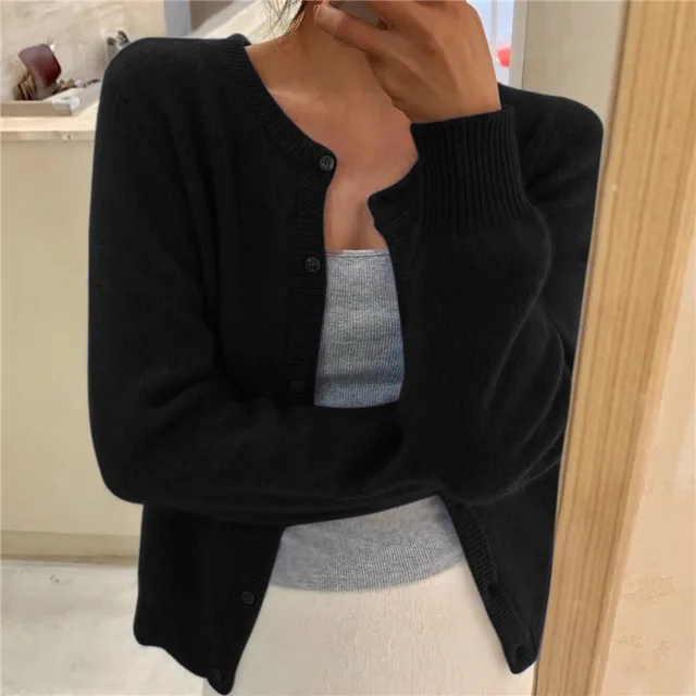 Cora | Women's Cardigan, Soft Knit Button-Front Winter Cardigan