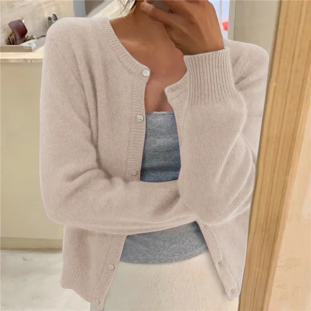 Cora | Women's Cardigan, Soft Knit Button-Front Winter Cardigan