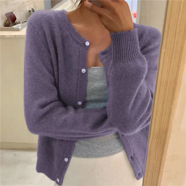 Cora | Women's Cardigan, Soft Knit Button-Front Winter Cardigan