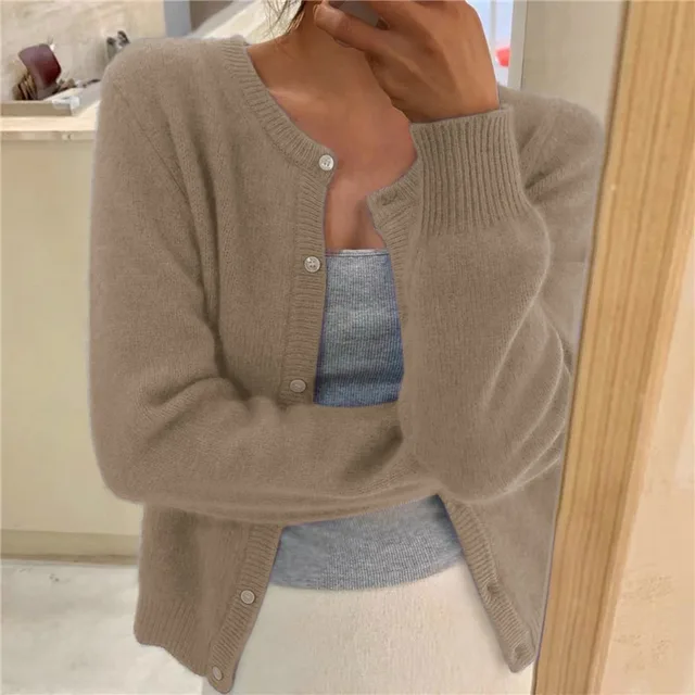 Cora | Women's Cardigan, Soft Knit Button-Front Winter Cardigan