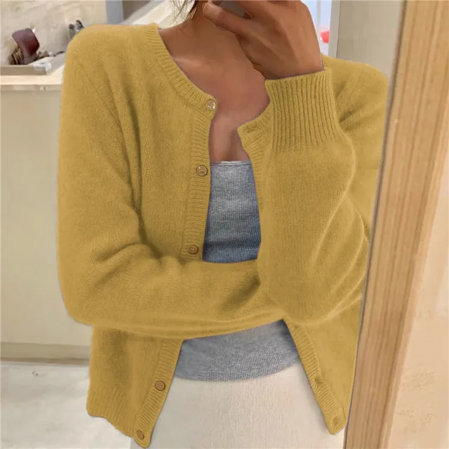 Cora | Women's Cardigan, Soft Knit Button-Front Winter Cardigan